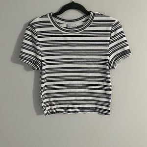 urban outfitters black and white ribbed top!! so soft and stretchy! LIKE NEW!!